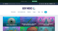 Desktop Screenshot of geekymedics.com